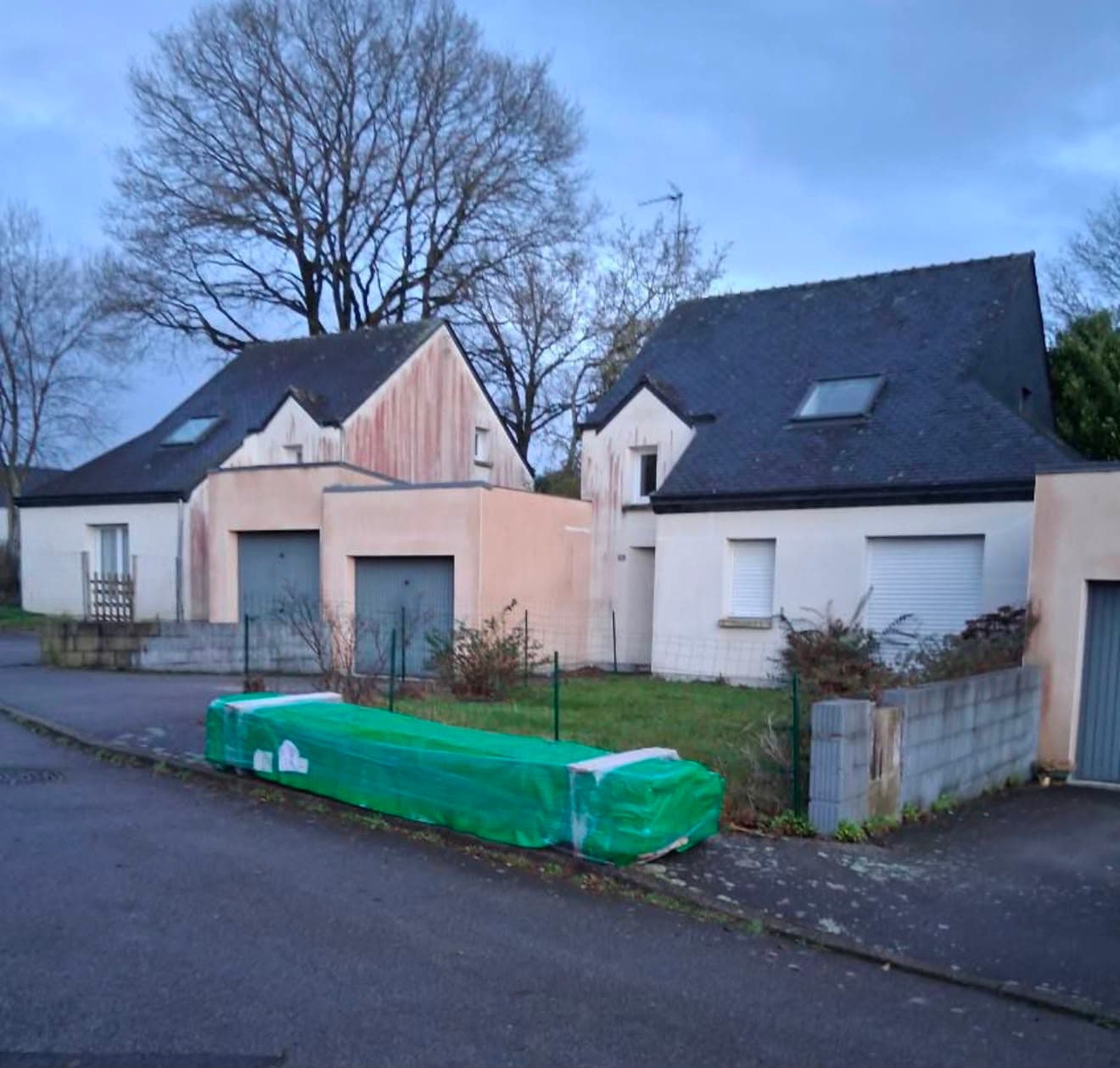 Façade isolée par l'extérieur — avant travaux